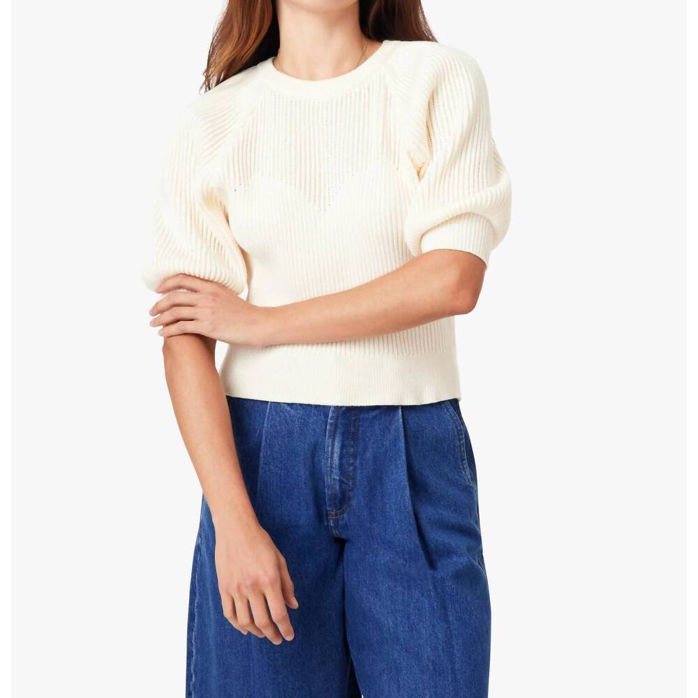 NEW HABITUAL puff raglan sleeve top in whisper white